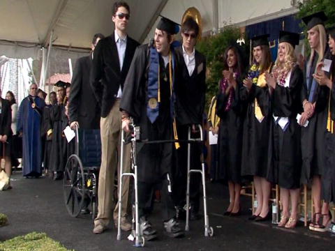 Discovery News Exoskeleton Helps Student Walk  | BahVideo.com