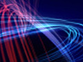 Flowing light trails blue and red loops  | BahVideo.com