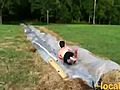 Check This Out 200 Foot Slip And Slide In Upstate | BahVideo.com