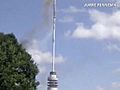 Caught On Camera TV Tower Collapse | BahVideo.com