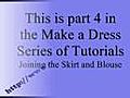 How to Sew a Dress Part 4 Attach the Skirt to  | BahVideo.com