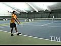 Djokovic serve 125 down the midle | BahVideo.com