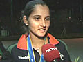 Happy to be leaving with 2 medals Sania | BahVideo.com