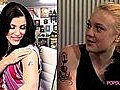 Dakota Fanning Gets a Temporary Tattoo From  | BahVideo.com