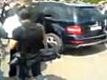 Medvedev loses control of SUV | BahVideo.com