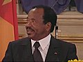 Reportage le pr sident Paul Biya en France  | BahVideo.com