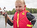 Boy Catches First Fish | BahVideo.com