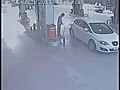 Gas Station Worker Sent Flying | BahVideo.com