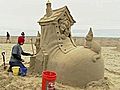Artists Create Massive Sand Sculptures | BahVideo.com