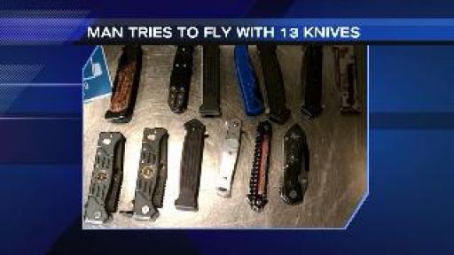 Baltimore man tried to fly with 13 knives | BahVideo.com