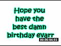Happy Birthday Ayame Teenage Dream | BahVideo.com