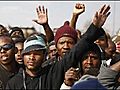 South African public servants protest against poverty wages  | BahVideo.com