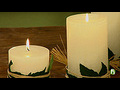 How to decorate a pillar candle | BahVideo.com