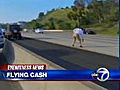 VIDEO Cash on a highway | BahVideo.com