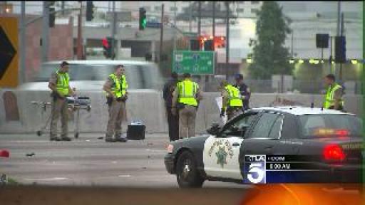 KTLA Pedestrian Struck Killed on 101 Freeway - Lynette Romero reports | BahVideo.com