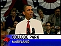 Obama Pitches Health Care at College Campus | BahVideo.com