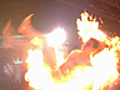 Steve-O Lights Himself on Fire 6 14 2011  | BahVideo.com