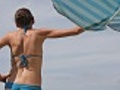 woman on the beach | BahVideo.com