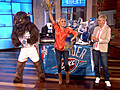 Kristin Chenoweth Gives Ellen the Finger  | BahVideo.com