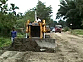 In Assam a road being built through a  | BahVideo.com