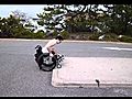 Going onto or up a curb with no ramp Wheelchair user Paraplegic  | BahVideo.com