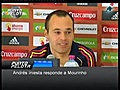 Iniesta reponde a Mourinho | BahVideo.com