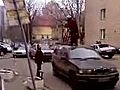 Russian Granny Stops Traffic For Tirade | BahVideo.com