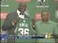 Shaq Introduced As Newest Boston Celtic | BahVideo.com