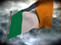 Facing Bad Weather Irish Flag HD  | BahVideo.com