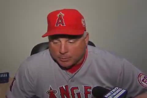 Mike Scioscia on Angels amp 039 5-3 loss to A s | BahVideo.com