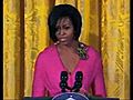 Michelle Obama at design awards | BahVideo.com