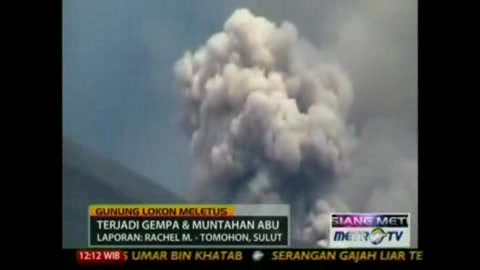 Indonesia volcano erupts | BahVideo.com