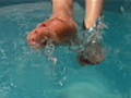 Woman s feet splashing in water | BahVideo.com