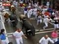 Pamplona bull run injures 10 | BahVideo.com
